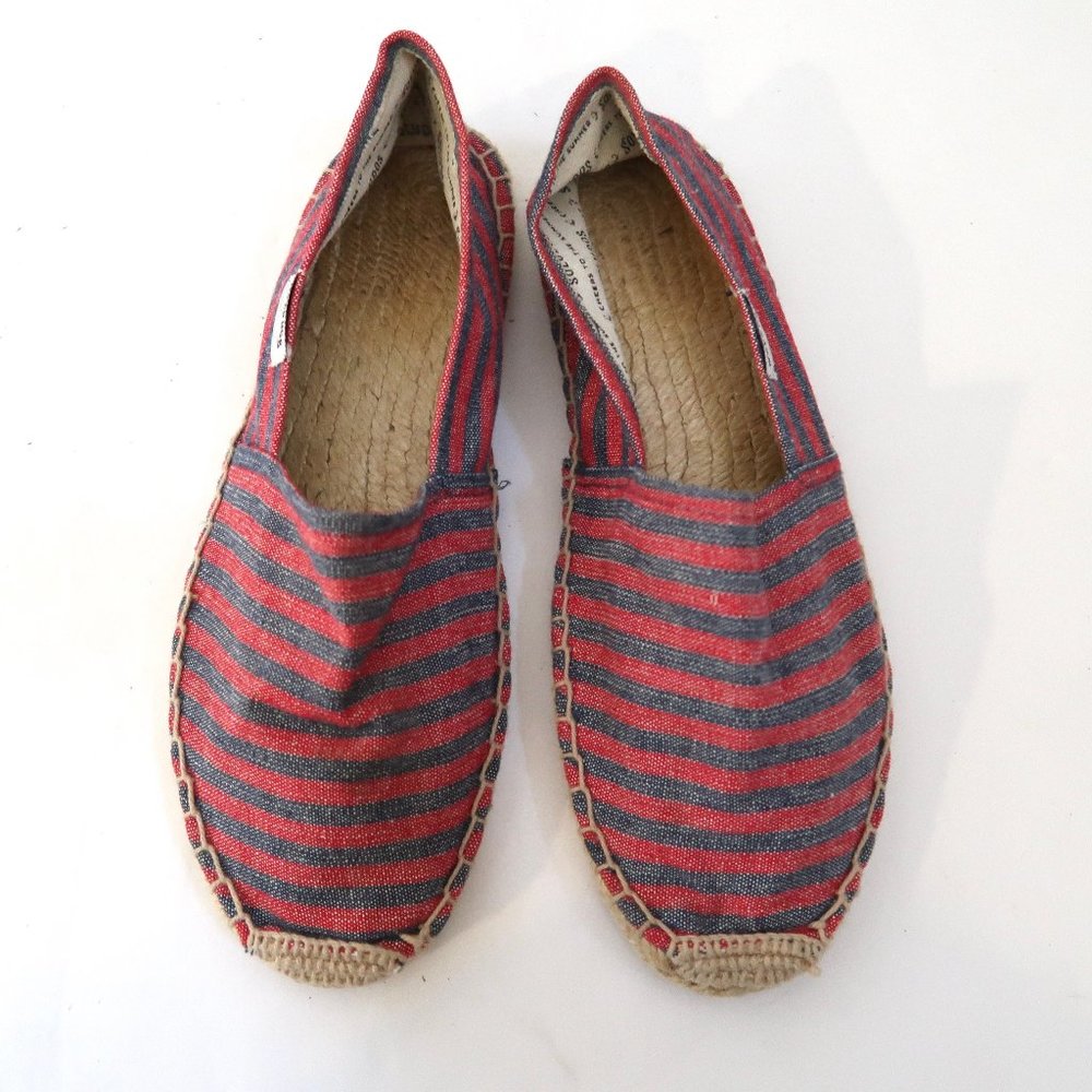 SOLUDOS Striped flat espadrilles EU 39 8 8.5